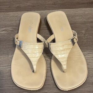 🔥SALE🔥BRIGHTON BEIGE LEATHER SANDALS , SIZE 8
